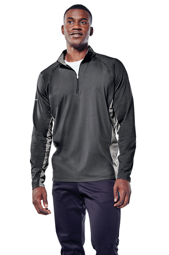 Sport-Tek® Adult Unisex Sport-Wick® Stretch Contrast 6.8-ounce, 90/10 poly/spandex 1/2-Zip Pullover Jacket